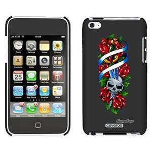   Skull with Roses on iPod Touch 4 Gumdrop Air Shell Case Electronics