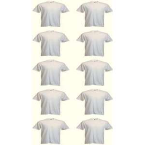 12 Wholesale Bulk Lot White 8x Big and Tall Extra Long T Shirt Shirts 
