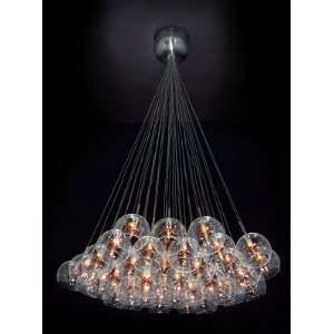  Amber Star Thirty Seven Glass Ceiling Lamp