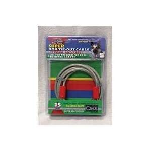  SUPER TIE OUT CABLE, Color SILVER; Size 15 FEET (Catalog 