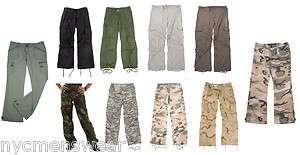   MILITARY VINTAGE CAMOUFLAGE PARATROOPER PANTS ARMY BDU FATIGUES  