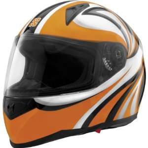 SparX Stiletto Tracker Sports Bike Motorcycle Helmet   Orange / X 
