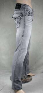 True Religion Jeans Men RICKY Giant Big T DOUBLE BARREL grey 