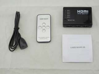 PORT HDMI Switch Switcher Selector Hub + Remote 1080p US fast 