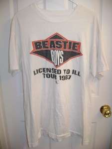Beastie Boys Original 1987 License to Ill concert T Shirt XL  