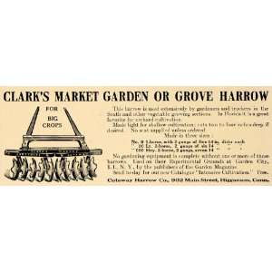  1912 Ad Cutaway Harrow Co Garden Crops Equipment Tools 