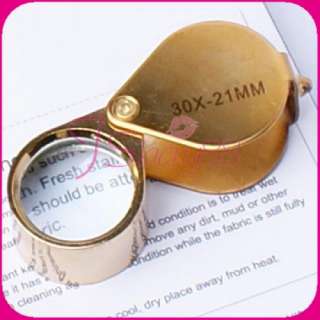30X 21mm Jeweler Loupe Eye Magnifying Glass Magnifier  