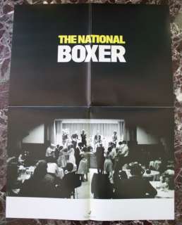 THE NATIONAL boxer Promotional POSTER collectible  