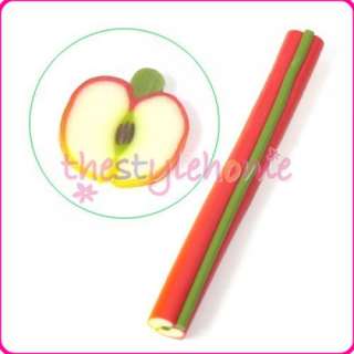 Polymer Nail Art Tip Fimo Clay Stick Cane Fruit Apple  