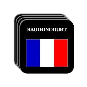  France   BAUDONCOURT Set of 4 Mini Mousepad Coasters 