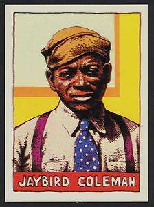 Jaybird Coleman   1980 Heroes of the Blues card #6  