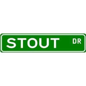  STOUT Street Name Sign ~ Family Lastname Sign ~ Gameroom 