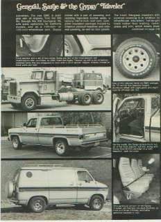 1977 GMC SARGE PICKUP, GMC GENERAL and GYPSY TRAVELER VAN ORIGINAL 
