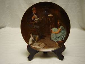 Norman Rockwell Collectible Plate The Storyteller  