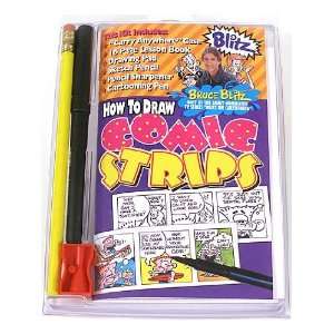  Blitz How to Draw Comic Strips Kit travel size comic strip 