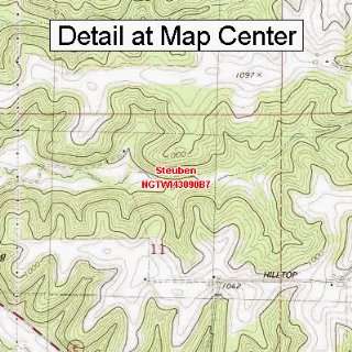  USGS Topographic Quadrangle Map   Steuben, Wisconsin 