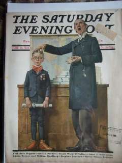 June 1926 Saturday Evening Post Cover Art NORMAN ROCKWELL  