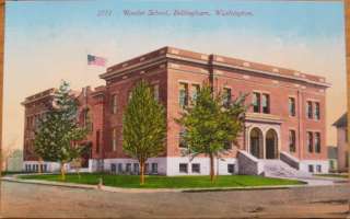1910 Postcard Roeder School Bellingham, Washington, WA  