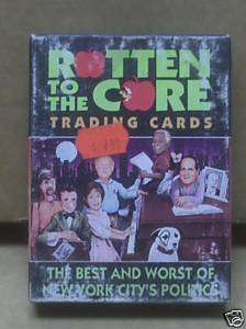 ROTTEN TO THE CORE New York City POLITICS Trading cards  