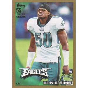  2010 Topps Gold #74 Ernie Sims   Philadelphia Eagles (Serial 