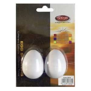  Stagg Egg Shakers (2 piece set)   White Musical 