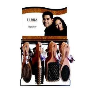  Terra Wood Hairbrush In Display (6 Displays) Case Pack 144 