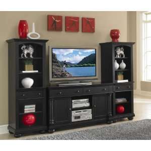  St. Croix 3PC Entertainment TV Stand and Two Pier/Audio 