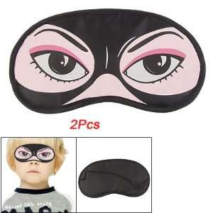 Black Reverse Side Eye Mask Sleeping Cartoon Eyeshade 