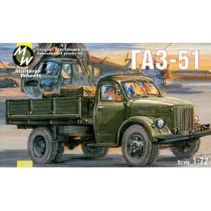  Military Wheels 1/72 GAZ51 Russian Truck Kit Toys & Games