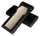 BRAND NEW BLACK LEATHERETTE CIGAR STYLE WATCH TRAVEL CA
