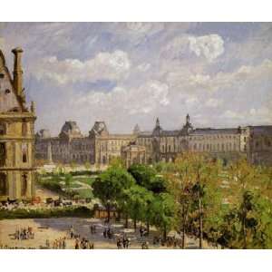 Oil Painting Place du Carrousel, the Tuileries Gardens 