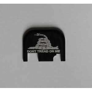  Dont Tread on Me Black Slide Cover Plate for Glock Sports 