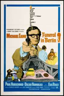 Funeral in Berlin 1967 Original Movie Poster US 1 Sheet  