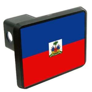  Haiti Flag Trailer Hitch Cover 2 Automotive