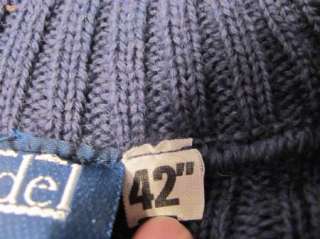 Mens Blue Citadel Wool Sweater Air Force Military Uniform 42  