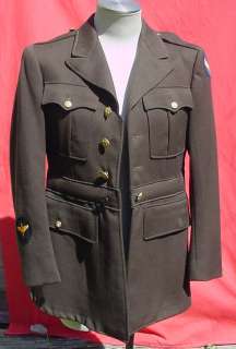 WWII VINTAGE US ARMY AIR FORCE OFFICER UNIFORM JACKET  