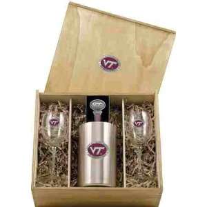  Virginia Poly Tech Institute Wine Chiller Boxed Set 