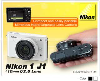 Nikon J1 Digital Camera Kit (2) with 1 Nikkor 10mm f/2.8 Lens 4/3#D635 