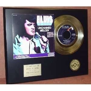 Elvis Presley 24kt 45 Gold Record & Original Sleeve Art LTD Edition 