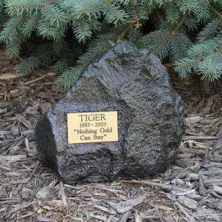 Charcoal Rock Large Pet Cremation Urn   Engravable   
