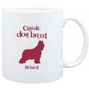    Mug White  Classic Dog Breed Briard  Dogs