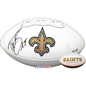  TRISTAR Drew Brees Autographed New Orleans Saints Logo 