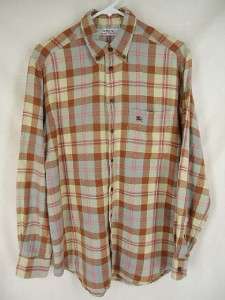 BURBERRY The Shirt Collection Soft Flannel Shirt Mens S  
