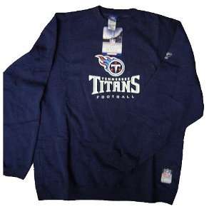  Tennesse Titans NFL Crew Sweatshirt (Navy) by Reebok 