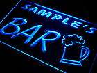 pv tm Name Personalized Custom Home Brew Bar Beer Mug Glass Neon Light 