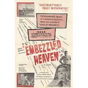  Embezzled Heaven (1962) 27 x 40 Movie Poster Style A