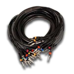  Seismic Audio   16 Channel 1/4 TRS Effects Snake Cable 25 