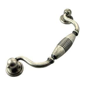  Mng   Striped Clapper Pull (Mng15911) Silver Antique