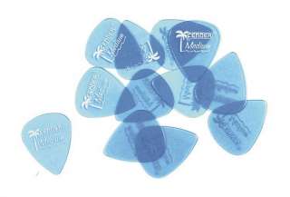 12 Fender California Clear Picks Lake Placid Blue   Med  