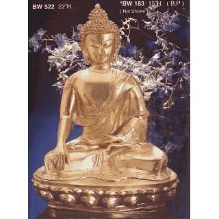  Sitting Buddha Brass Statue